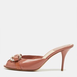 Dior: Бордовые сандалии 