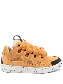 Lanvin Curb oversize-tongue panelled sneakers 20872747