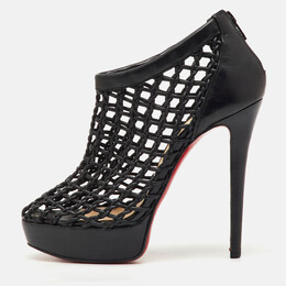 Christian Louboutin: Чёрные ботинки 