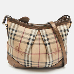 Burberry: Бежевая сумка через плечо 