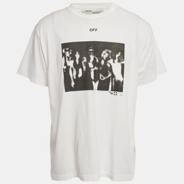 Off-White: Белая футболка 