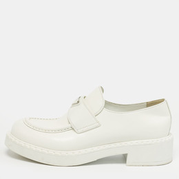 Prada: Белые лоферы 