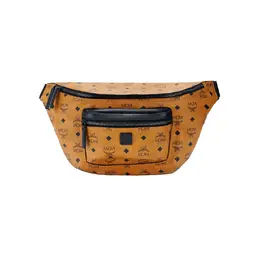 MCM Кожаная поясная сумка Fursten Visetos мужская коричневая mmzcsfi01co001