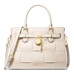 Michael Kors Женская сумка через плечо из искусственной кожи среднего размера молочно-белого цвета 35s4ghms2y289