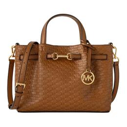 Michael Kors Карсон съемный регулируемый ремешок женская маленькая однорукая сумка коричневая 35f5g2zs5i-luggage