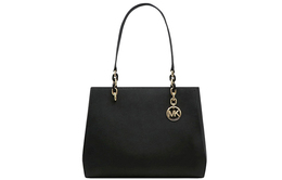 Michael Kors Кожаная сумка София Женская черная через плечо 35f8go5t9l-black