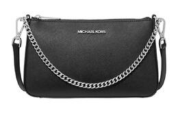 Michael Kors Женская черная кожаная сумка через плечо среднего размера 35s0stvu6l-black
