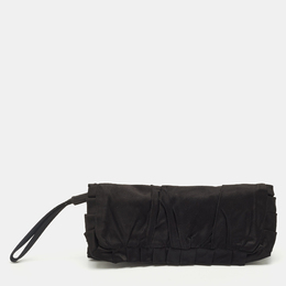 Dolce & Gabbana Black Satin Miss Dee Wristlet Clutch 1195174