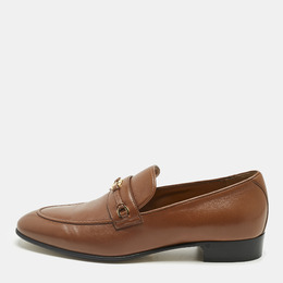 Gucci: Коричневые лоферы  Interlocking G