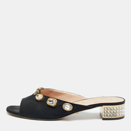 Gucci: Чёрные сабо 