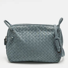 Bottega Veneta: Светлая сумка через плечо  Intrecciato