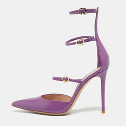Gianvito Rossi: Фиолетовые туфли  Ribbon