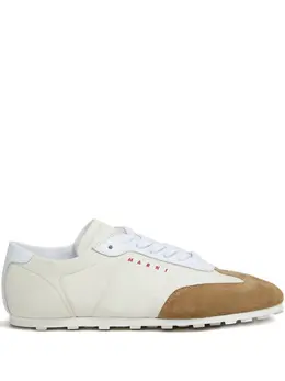 Marni Softy Soccer suede-detail sneakers 30554117