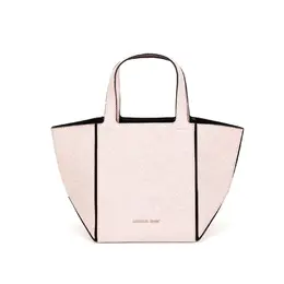 Michael Kors Складная сумка-шоппер из овчины малого размера для женщин розовый 30s5t9jt5r-beige/ebony/pink