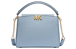 Michael Kors Карли кожаная сумка через плечо женская среднего размера светло-голубая 30f1gcds2l-487