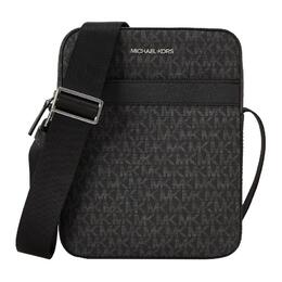 Michael Kors Кожаная наплечная сумка кроссбоди мужская черная 37f2lcol6j001