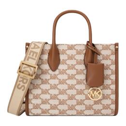 Michael Kors Женская сумка через плечо из искусственной кожи бежевая с коричневой кожаной отделкой 35s2g7zc5j-299