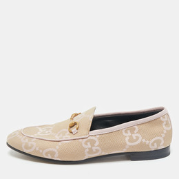 Gucci: Бежевые лоферы  Horsebit