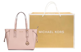 Michael Kors Кожаная сумка Voyager Catfish Женская розовая 30h7gv6t8l-soft pink