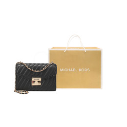 Michael Kors Женская черная сумка через плечо среднего размера из искусственной кожи Rose 35t0gxol2u-001