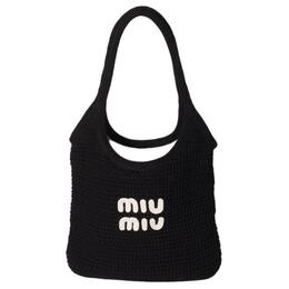 Miu Miu Хлопковая сумка-шоппер 5bg231_acqy_f0n12_v_mro