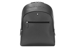 Montblanc Кожаный рюкзак средний мужской серый 130276