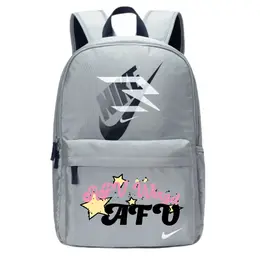 Nike Полиэстеровый рюкзак унисекс светло-серый волчий, AFV n32533002gs-003(team378-yh x1) | afv