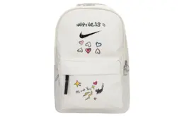 Nike Тканевый рюкзак унисекс светло-бежевый и черный, Arts Graffiti dn3592-072(team596-呆萌小猫) | arts graffiti