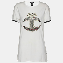 Just Cavalli: Белая футболка 