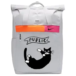 Nike Тканевый рюкзак унисекс белый, Black Cat cu1488-094(team378-sl f2) | black cat