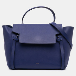 Celine: Голубая поясная сумка 