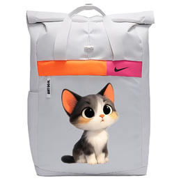 Nike Тканевый рюкзак с принтом унисекс белый, Cute Cat 2 dj5487-020(team378-kj p4) | cute cat 2