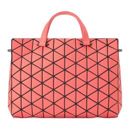 Issey Miyake TONNEAU MATTE Artificial Leather Shoulder Bag, Crossbody Bag, Handbag Women's Coral Pink bb53-ag204-25