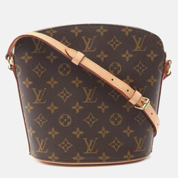 Louis Vuitton Drouot Shoulder Bag Monogram Canvas Brown 1212362