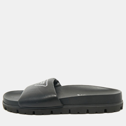 Prada: Чёрные сандалии 