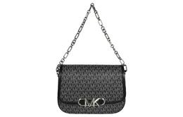 Michael Kors Сумка-мессенджер PARKER из ПВХ среднего размера для женщин черно-серая 30r3s7pm6b-012