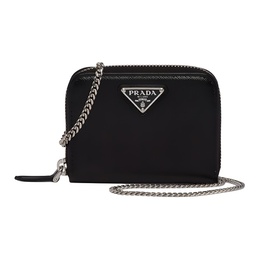 Prada Женская черная кожаная сумка через плечо 1mr020-qhh-f0632