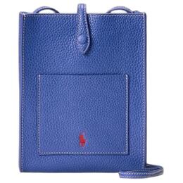 Ralph Lauren Сумка кроссбоди через плечо из телячьей кожи с личи грайн waposlg0bl20016