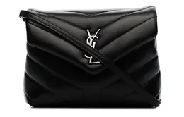 Saint Laurent Кожаная сумка через плечо женская черная 630951-dv706-1000