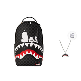 Sprayground Повседневный рюкзак из ПВХ для мужчин темно-серый, Dark Gray (Comes with Necklace) w1035740 | dark gray (comes with necklace)