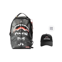 Sprayground Рюкзак из термополиуретана унисекс черный, Black (Comes with Baseball Cap) w1015702 | black (comes with baseball cap)