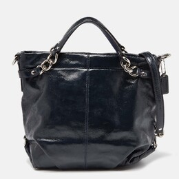 Coach Blue Patent Leather Brooke Hobo 889310