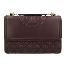 Tory Burch Кожаная сумка через плечо женская бордовая 76997-600