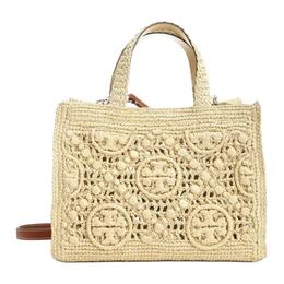 Tory Burch Монограмма из рафии Сумка тоут Шопер Женская Натуральная Оригинальная 169137-254