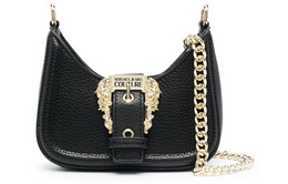 Versace Полиэстеровая сумка через плечо миниатюрная женская черная, Black 75va4bfvzs413899 | black