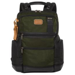 Tumi Нейлоновый рюкзак с кожаной спинкой мужской оливковый 02223681olo