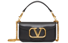 Valentino Локо Кожаная Сумка Багет Миниатюрная Женская Наплечная Сумка Подмышечная Черная w2b0k53zxl0no