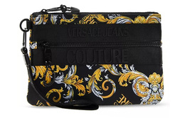 Versace Нейлоновый кошелёк для монет мужской клатч чёрный разноцветный e3yzap60-71594-m27