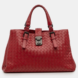 Bottega Veneta: Красная сумка  Intrecciato