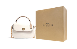 Coach Кожаная сумка среднего размера женская белая c1560-imcah